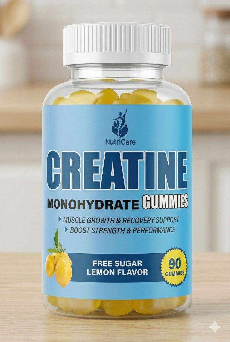 NutriCare Creatine Monohydrate Gummies - Front